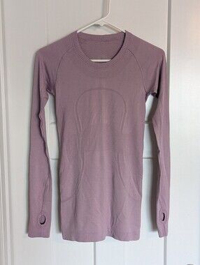 Lululemon Swiftly Long Sleeve - Light Purple Pink sz 4